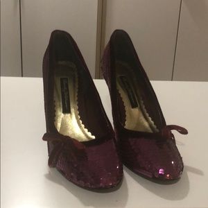 Beverly Feldman night out sequin shoes